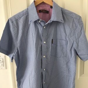 Blue Shortsleeved Button Down